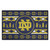 Navy Blue and Yellow NCAA Notre Dame Fighting Irish Rectangular Sweater Starter Mat 30" x 19" - IMAGE 1