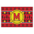 Red and Yellow NCAA Maryland Terrapins Rectangular Sweater Starter Mat 30" x 19" - IMAGE 1