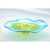 20" Green and Blue Hand Blown Swirled Glass Plate - IMAGE 1