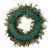 30" Oversized Green Snowflake Christmas Wreath Deluxe Door Saver with Ties - IMAGE 2