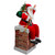 32" Musical and Animated Santa on a Chimney Christmas Decoration - IMAGE 2