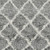 8' x 11' Superior Gray and Ivory Moroccan Pattern Rectangular Polypropylene Area Rug - IMAGE 1