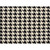 10' Houndstooth Black and Ivory Round Polypropylene Area Rug - IMAGE 1
