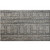 8' Exclusive Tribal Pattern Gray and Ivory Broadloom Round Polypropylene Area Rug - IMAGE 1