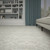 8' Quartz Abstract Design Gray and Ivory Broadloom Round Polypropylene Area Rug - IMAGE 2