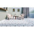 12' x 12' Ivory and Green Broadloom Rigel Star Pattern Square Area Throw Rug - IMAGE 2