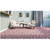 12' Pink and Ivory Altair Star Pattern Round Area Throw Rug - IMAGE 2