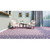 12' x 15' Castor Purple and Ivory Star Pattern Ultra-Soft Rectangular Area Throw Rug - IMAGE 2