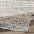 6'7" x 9' Distressed Finish Geometric Pattern Beige and Denim Blue Rectangular Area Rug - IMAGE 4