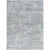 7.8' x 10.1' Distressed Finish Gray and Denim Blue Rectangular Area Throw Rug - IMAGE 1