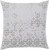 18" Ghost Gray and Brown Earth Patterned Square Throw Pillow - Down Filler - IMAGE 1