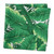 Set of 6 Green and White Banana Leaf Printed Over-Sized Square Outdoor Napkins 20" - IMAGE 2