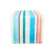 Beachy Stripes Rectangular Cotton Table Runner - 72" - White and Blue - IMAGE 1