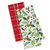 Set of 2 Green and Red Boughs Of Holly Dishtowels 28" - IMAGE 1