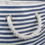 20" Blue and White Pinstripe Round Large Bin - IMAGE 2