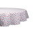 Stars Americana Round Cotton Tablecloth - 70" - White and Red - IMAGE 1