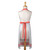 35" Orange and White "FLIPSIDE" Printed Chef Apron - IMAGE 2