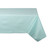 Pinstriped Rectangular Seersucker Cotton Tablecloth - 104" - Aqua and White - IMAGE 1