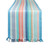 72" Blue and Orange Striped Rectangular Table Runner with Fringed Edges - IMAGE 1