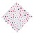 Set of 6 White and Pink Hearts Printed Square Over-Sized Napkins 20" - IMAGE 6