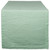 108" Green and White Seersucker Striped Rectangular Table Runner - IMAGE 1