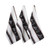 Set of 3 Black and White Cow Jacquard Rectangular Dishtowels 28" - IMAGE 2