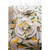Lemon Bliss Round Cotton Tablecloth - 70" - White and Yellow - IMAGE 3