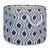 16" Blue and White Ogee Design Round Large Bin - IMAGE 1