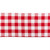 Farmhouse Buffalo Check Cotton Table Runner - 72" - White and Red - IMAGE 2