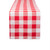 Farmhouse Buffalo Check Cotton Table Runner - 72" - White and Red - IMAGE 1