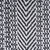 Black Herringbone Striped Cotton Fringed Throw Blanket 50" x 60" - IMAGE 6