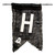 6" Beige and Black Halloween Burlap Hanging Banner - IMAGE 2