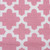 Rectangular Lattice Cotton Tablecloth - 84" - Rose Pink and White - IMAGE 3