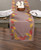 Embroidered Goldwork Autumn Leaves Fall Harvest Table Runner - 70" - Brown and Gold - IMAGE 2