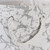 15" White and Gray Marble Style Round Medium Bin - IMAGE 2