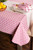 120" Pale Pink and White Lattice Rectangular Tablecloth - IMAGE 4