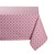 Lattice Rectangular Cotton Tablecloth - 104" - Rose Pink and White - IMAGE 1