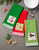 Set of 3 Red and Green Christmas Puppies Dishtowels 28" - IMAGE 2