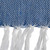 Blue and White Striped Knitted Fringed Throw Blanket 50" x 60" - IMAGE 6