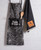 32" Black and White Happy Halloween Spider Web Chef Apron - IMAGE 2