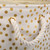 16" Cream White and Gold Polka Dots Round Large Bin - IMAGE 2