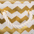 16" Gold and White Chevron Round Large Bin - IMAGE 2