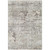 5' x 8.1' Distressed Finish Ivory and Cloud Gray Rectangular Area Throw Rug - IMAGE 1