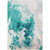 7'9” x 11'2” Abstract Design Blue and Gray Rectangular Area Throw Rug - IMAGE 1