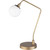 24" Antiqued Metal Body Table Lamp with Metal Base - IMAGE 1