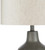 25" Contemporary Hand Finished Table Lamp with Taupe Linen Shade - IMAGE 3