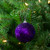 Purple Sequin Shatterproof Ball Christmas Ornament 3" - IMAGE 2