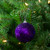 3" Purple Sequin Shatterproof Ball Christmas Ornament - IMAGE 2