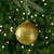 3" Gold Sequin Shatterproof Ball Christmas Ornament - IMAGE 1