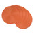 Set of 6 Orange Woven Round Placemats 15" - IMAGE 1